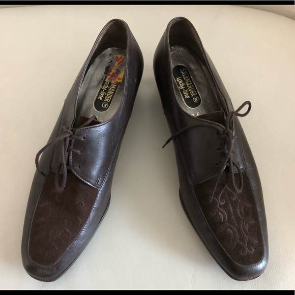 Salamander Leather Flats Women’s Shoes🌹Sz 7 F 1/2 - Picture 1 of 8